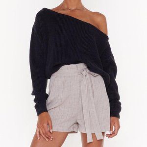 Off-the-Shoulder Knit Sweater NWT small